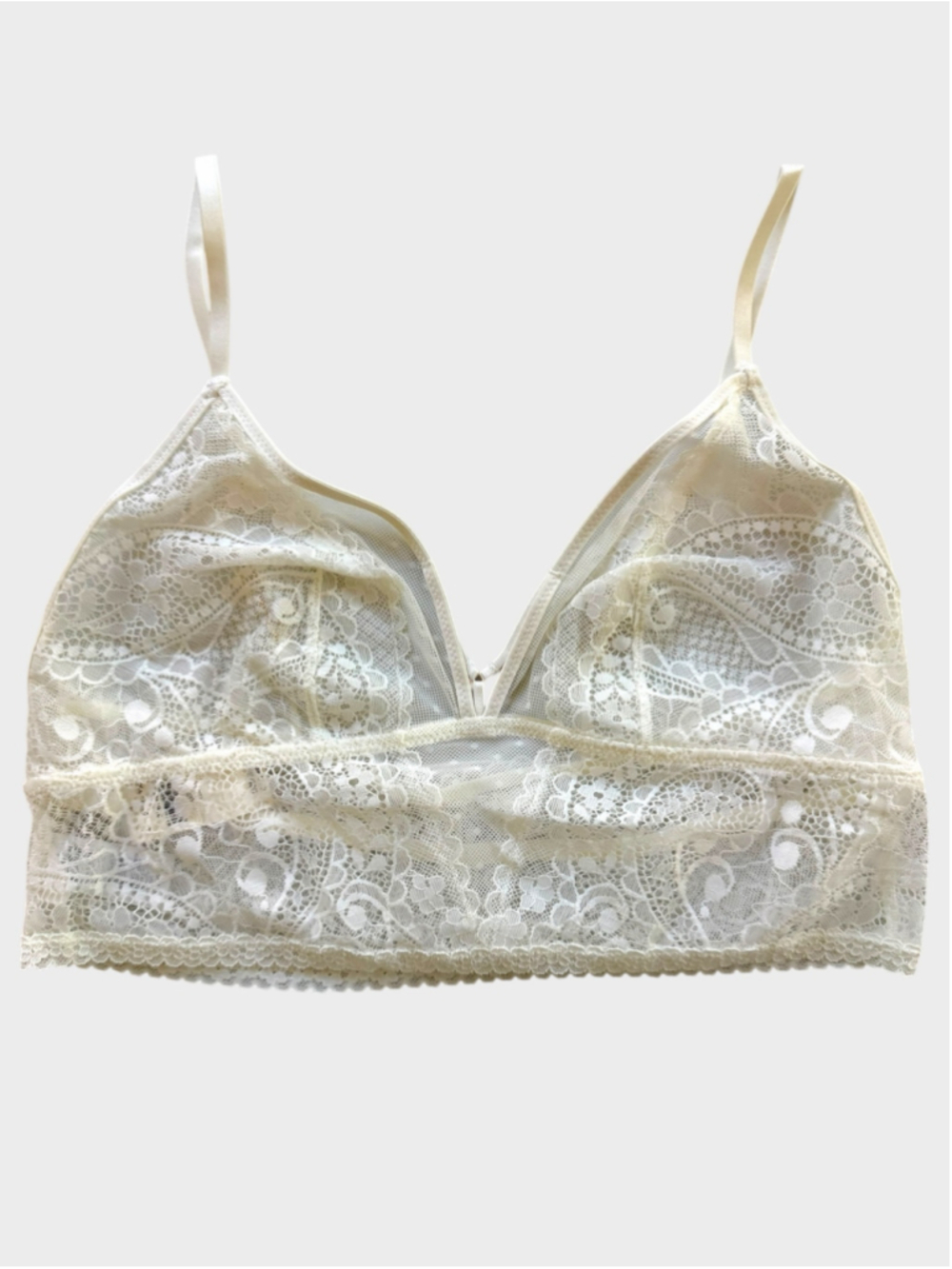 Size M The Aerie Paisley Lace Longline Bralette